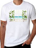 Summer Summertime Graphic Black T-Shirt