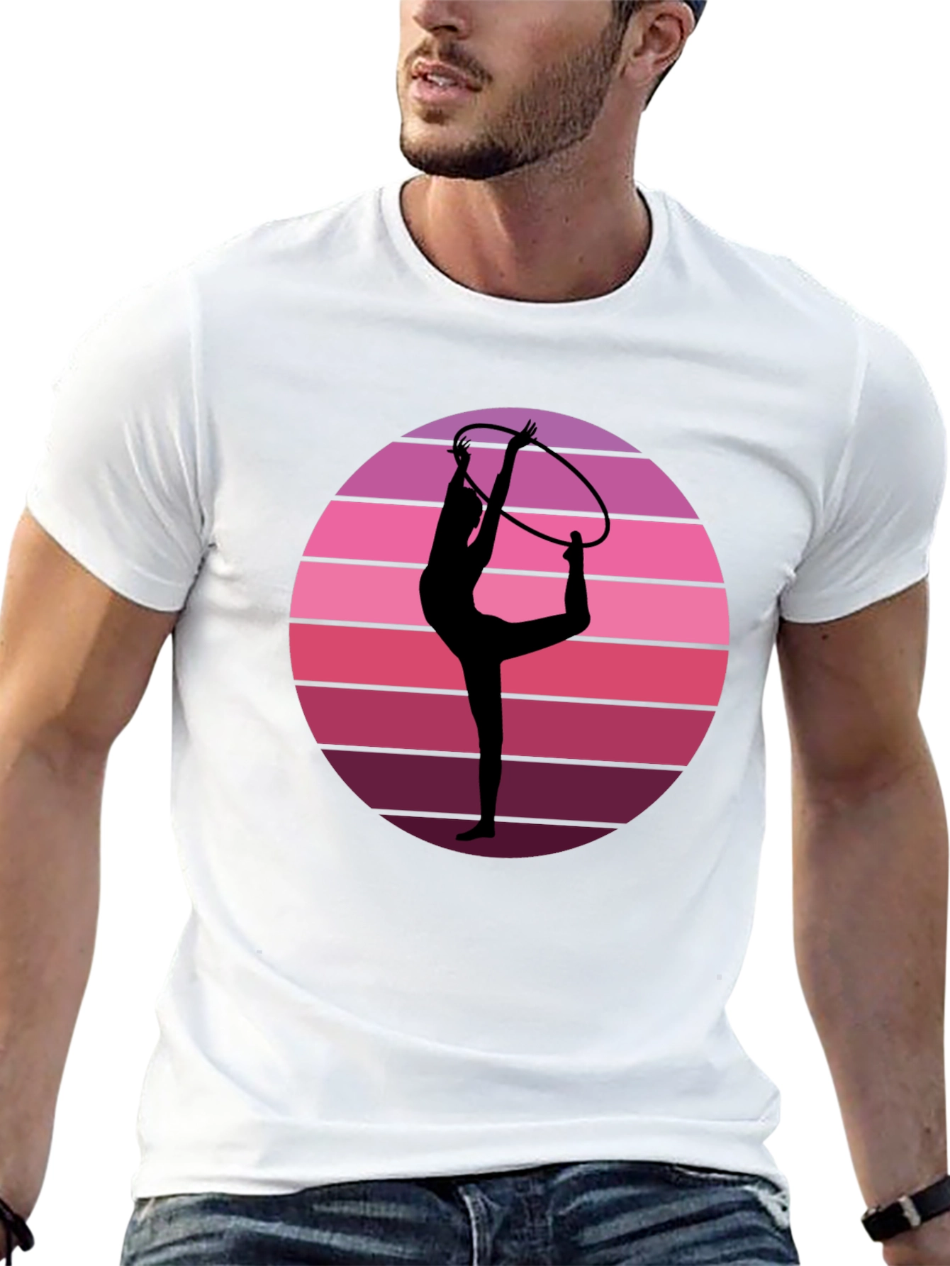 Retro Gymnast Sunset T-Shirt