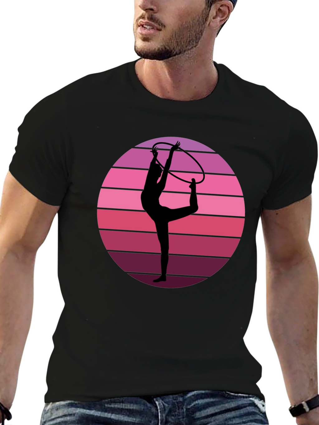Retro Gymnast Sunset T-Shirt