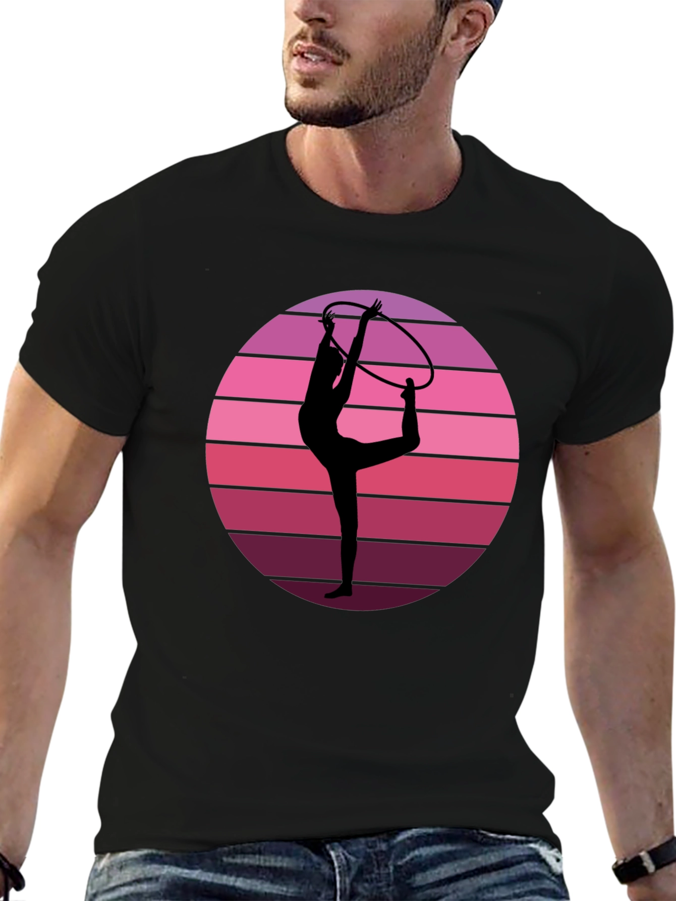 Retro Gymnast Sunset T-Shirt