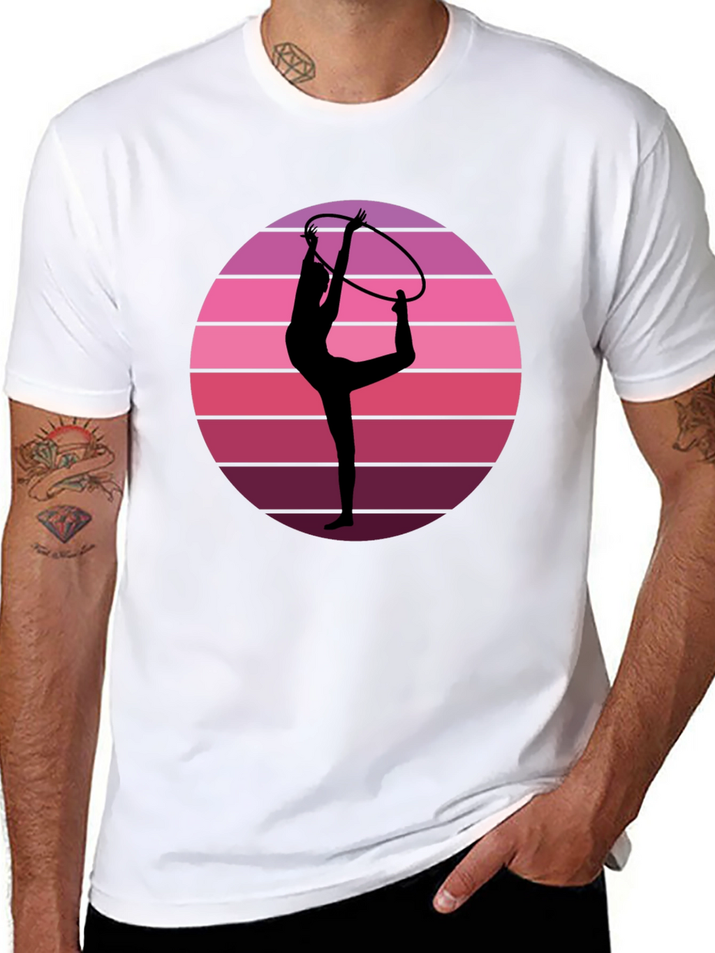Retro Gymnast Sunset T-Shirt
