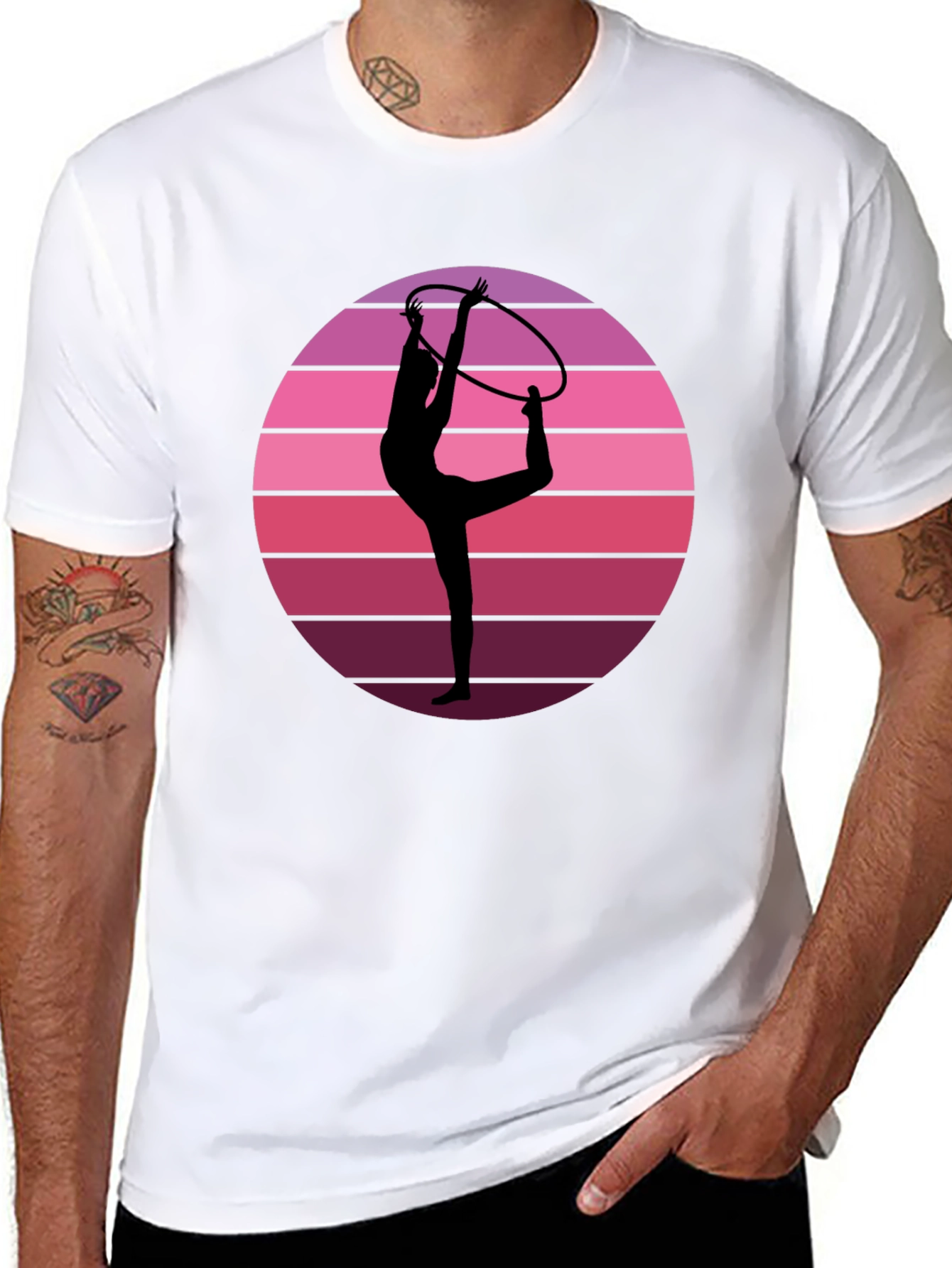 Retro Gymnast Sunset T-Shirt
