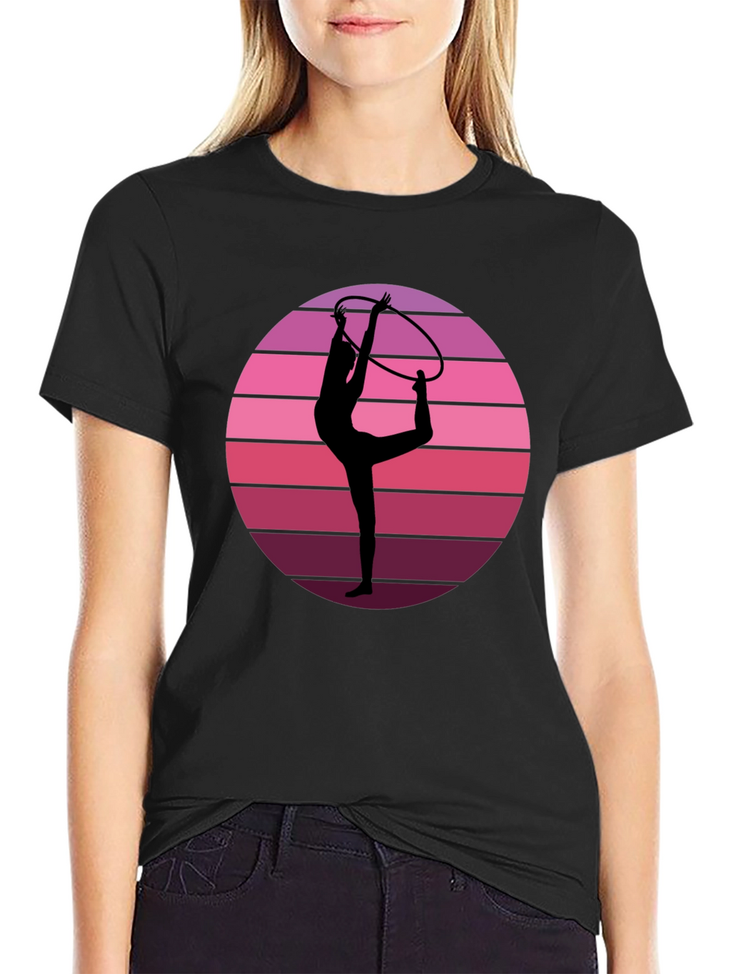 Retro Gymnast Sunset T-Shirt