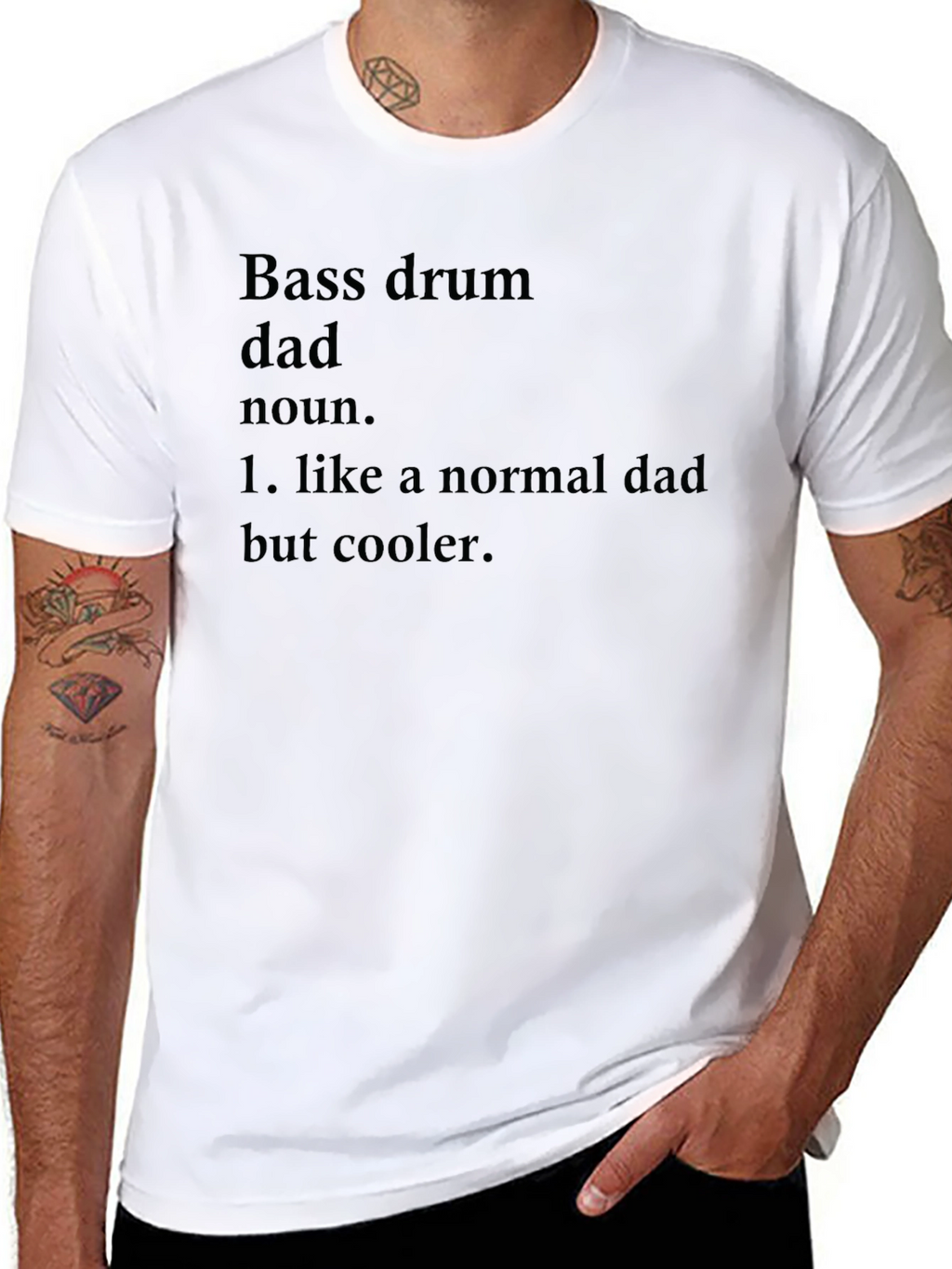 Bass Drum Dad T-Shirt - Cool Dad Definition Tee