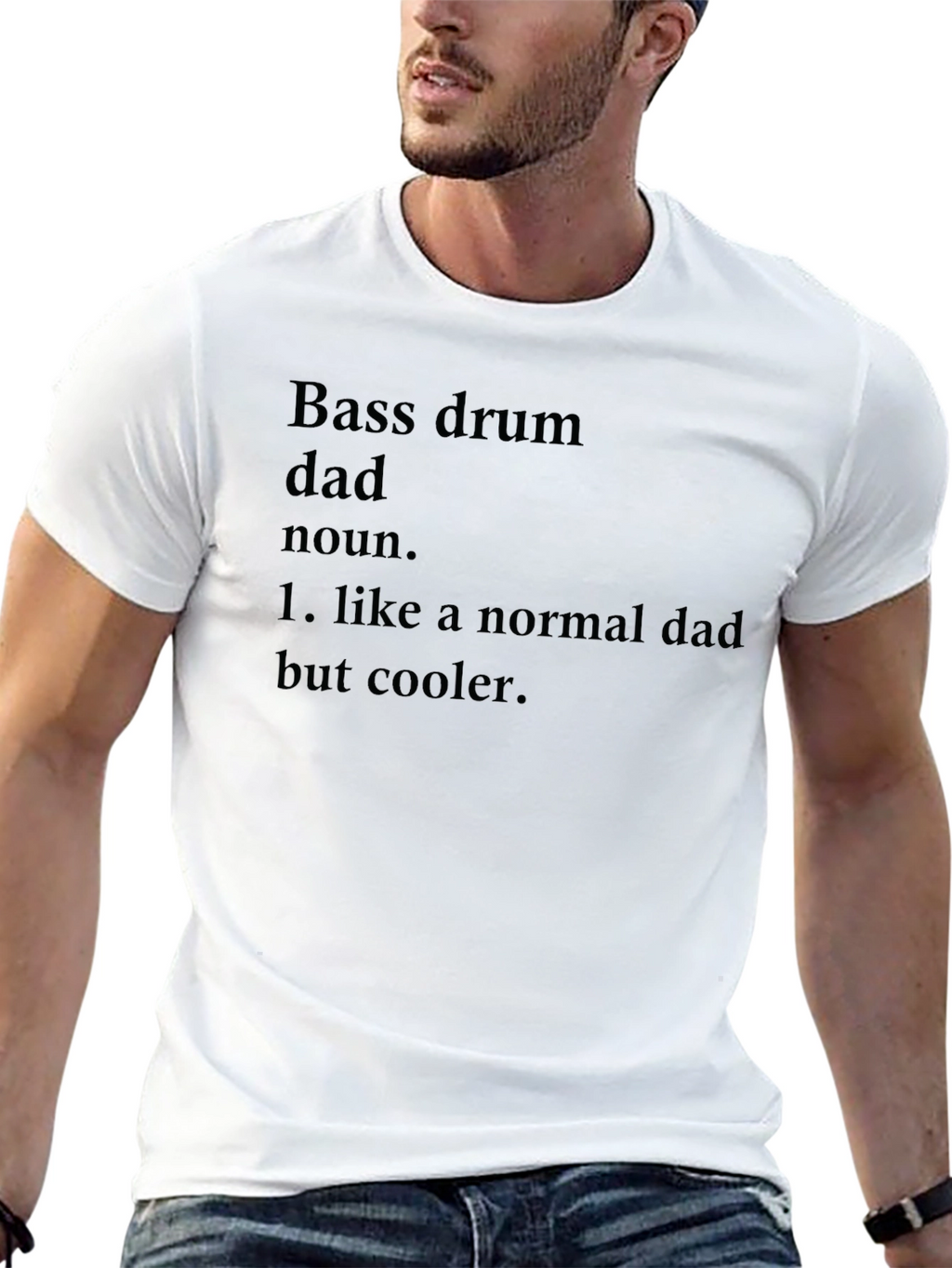 Bass Drum Dad T-Shirt - Cool Dad Definition Tee