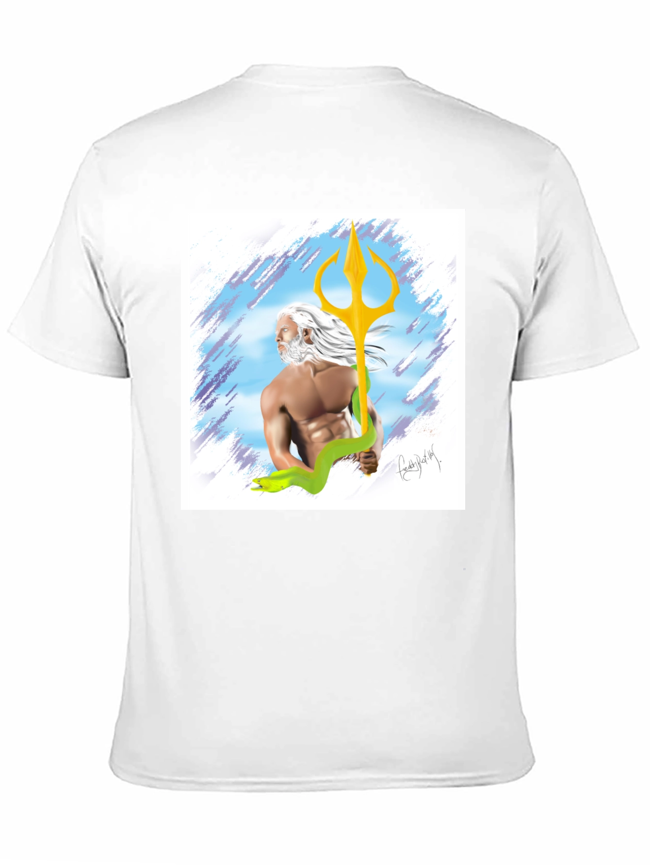 Poseidon Graphic T-Shirt - Mens Black Tee