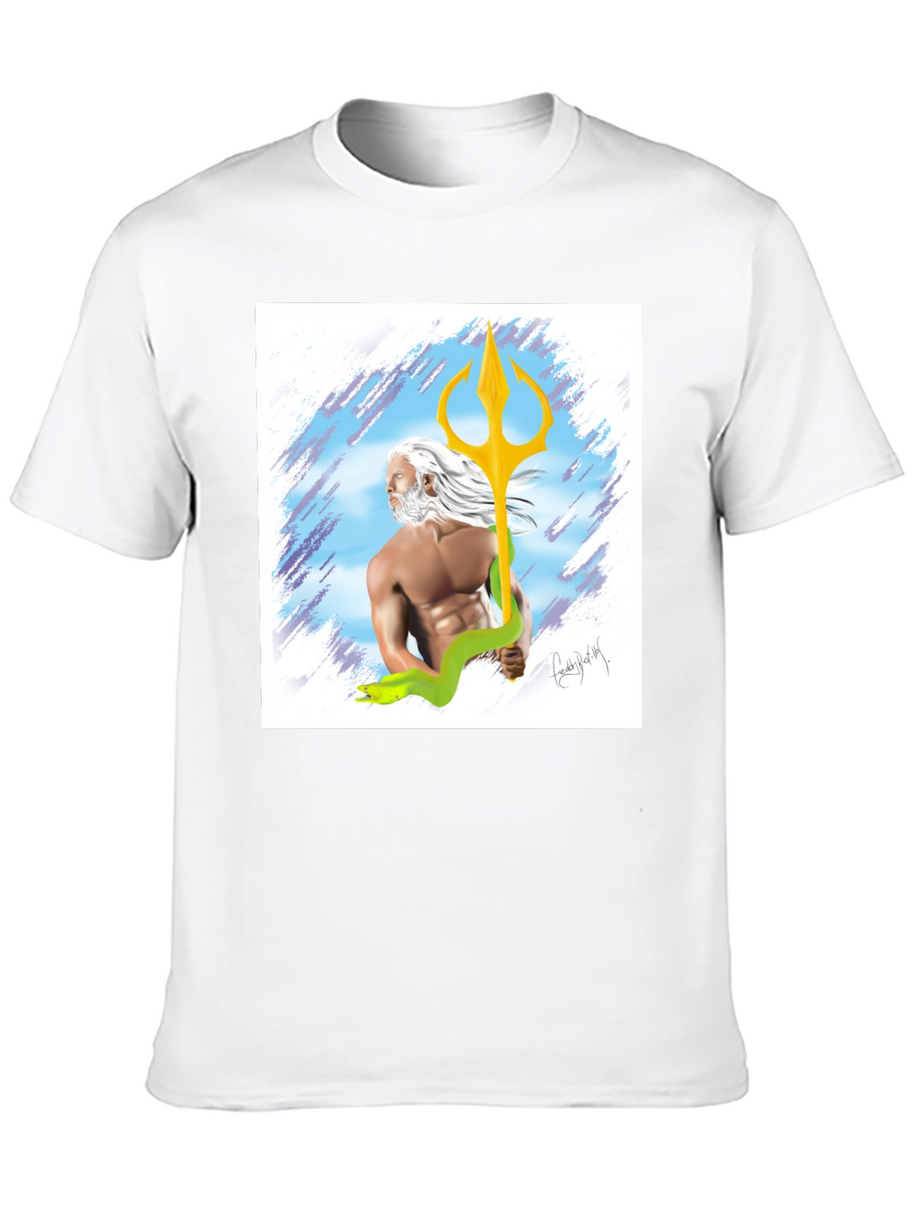 Poseidon Graphic T-Shirt - Mens Black Tee