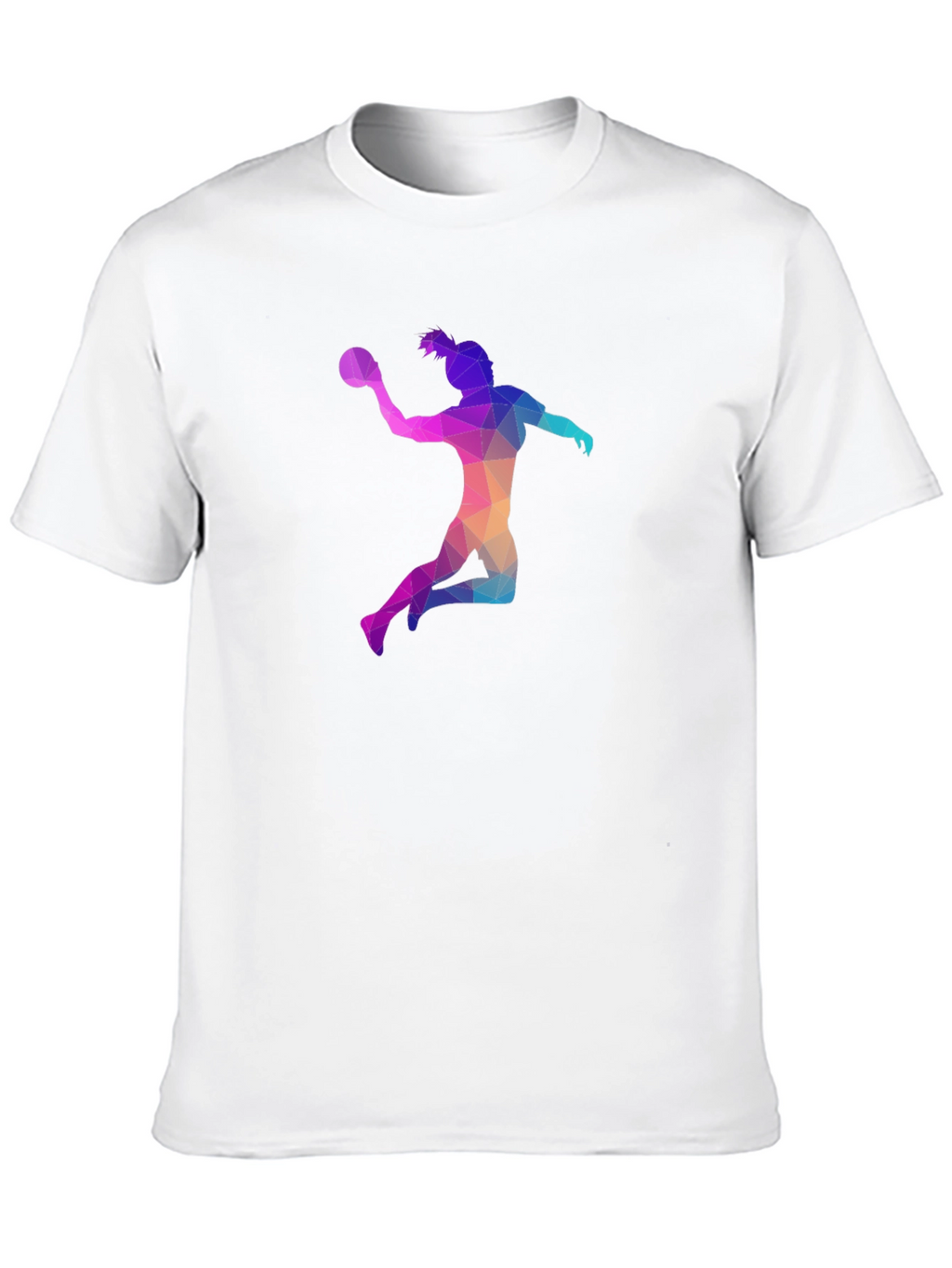 Geometric Handball Player T-Shirt