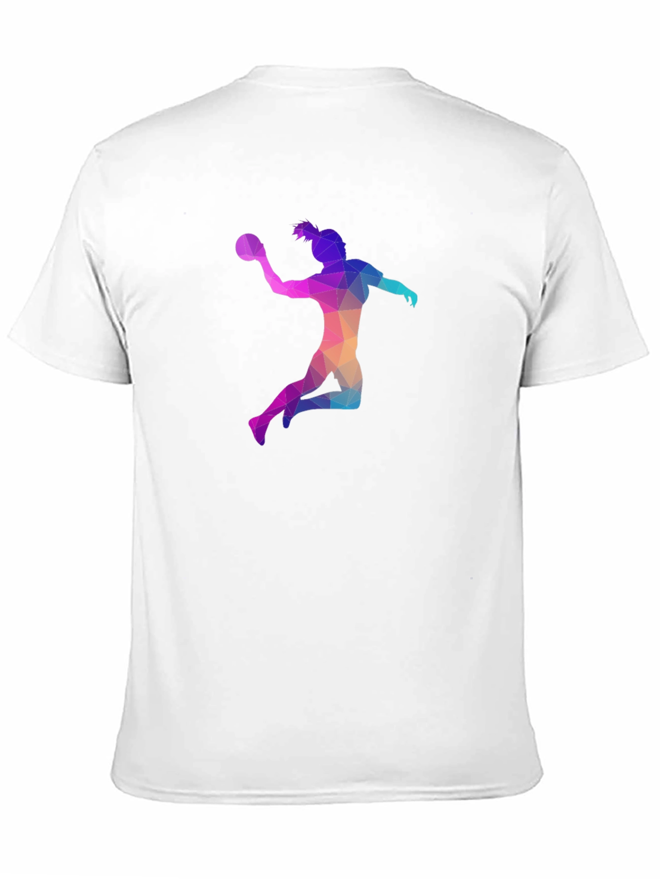 Geometric Handball Player T-Shirt