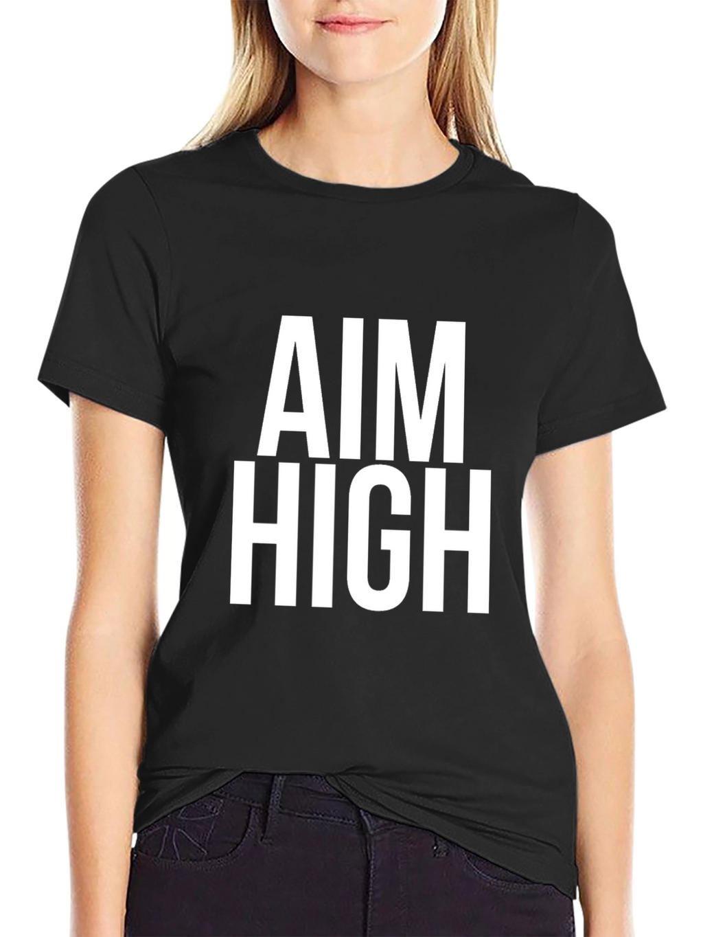 Aim High Graphic Tee - Black