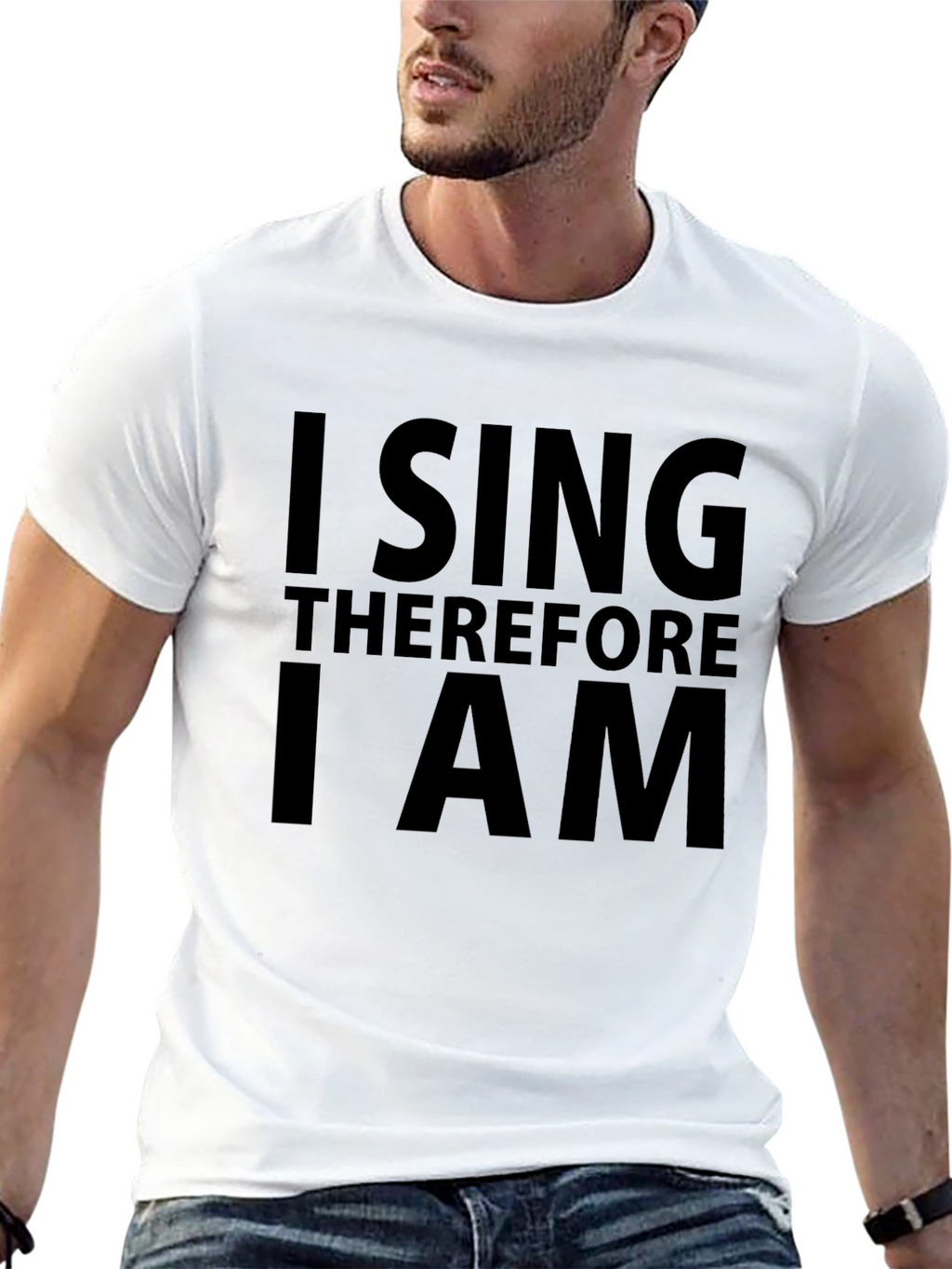 I Sing Therefore I Am Black T-Shirt