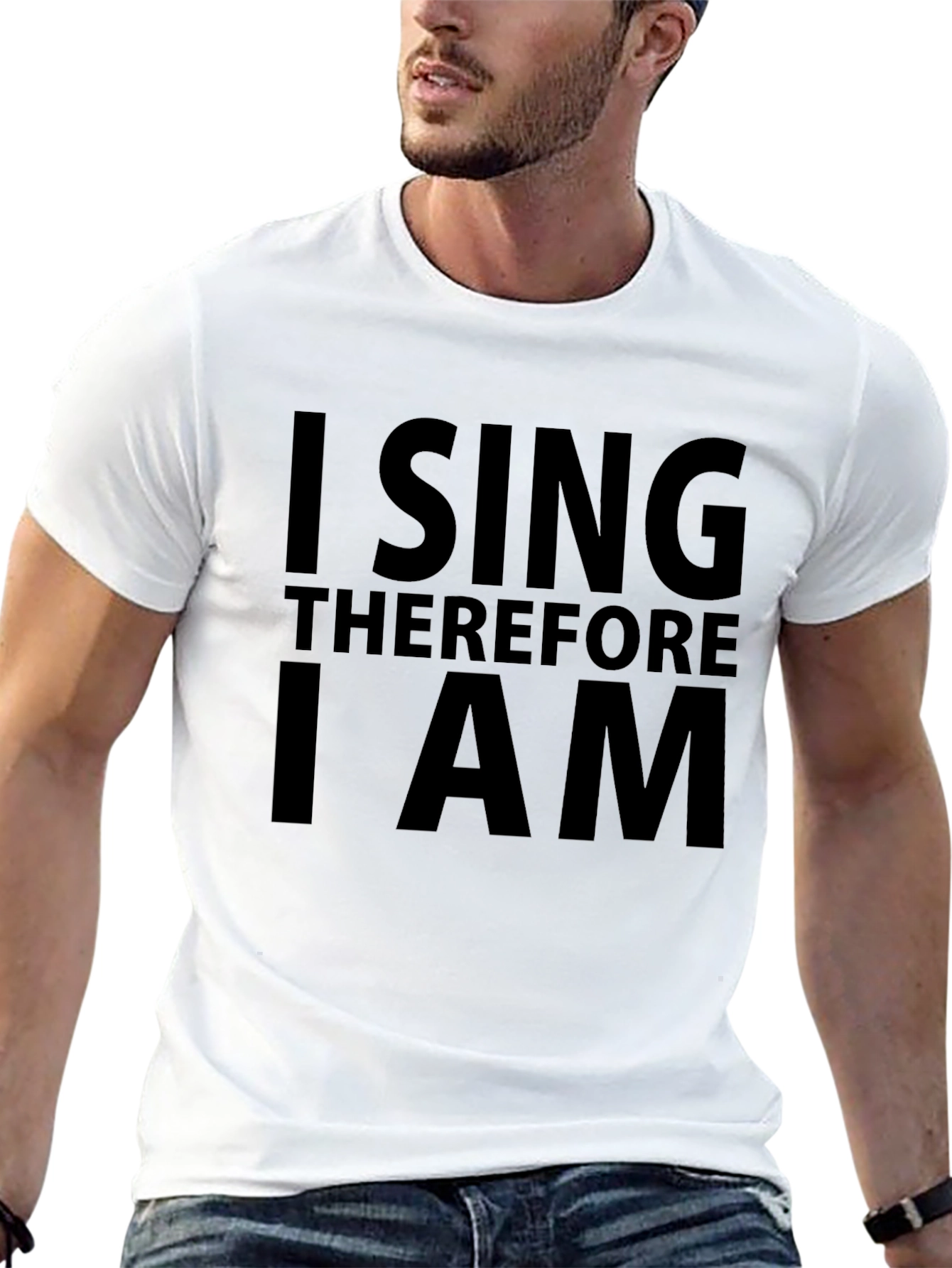 I Sing Therefore I Am Black T-Shirt
