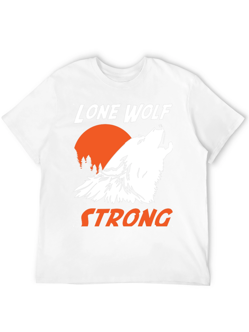 Lone Wolf Strong Graphic T-Shirt - Black