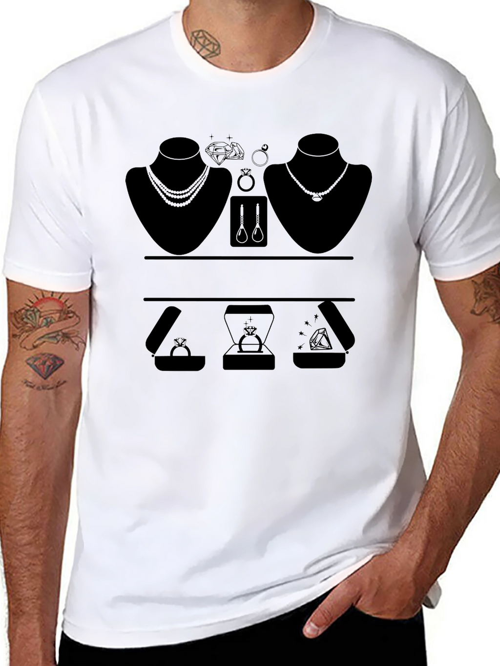 Jewelry T-Shirt - Black Unisex Tee