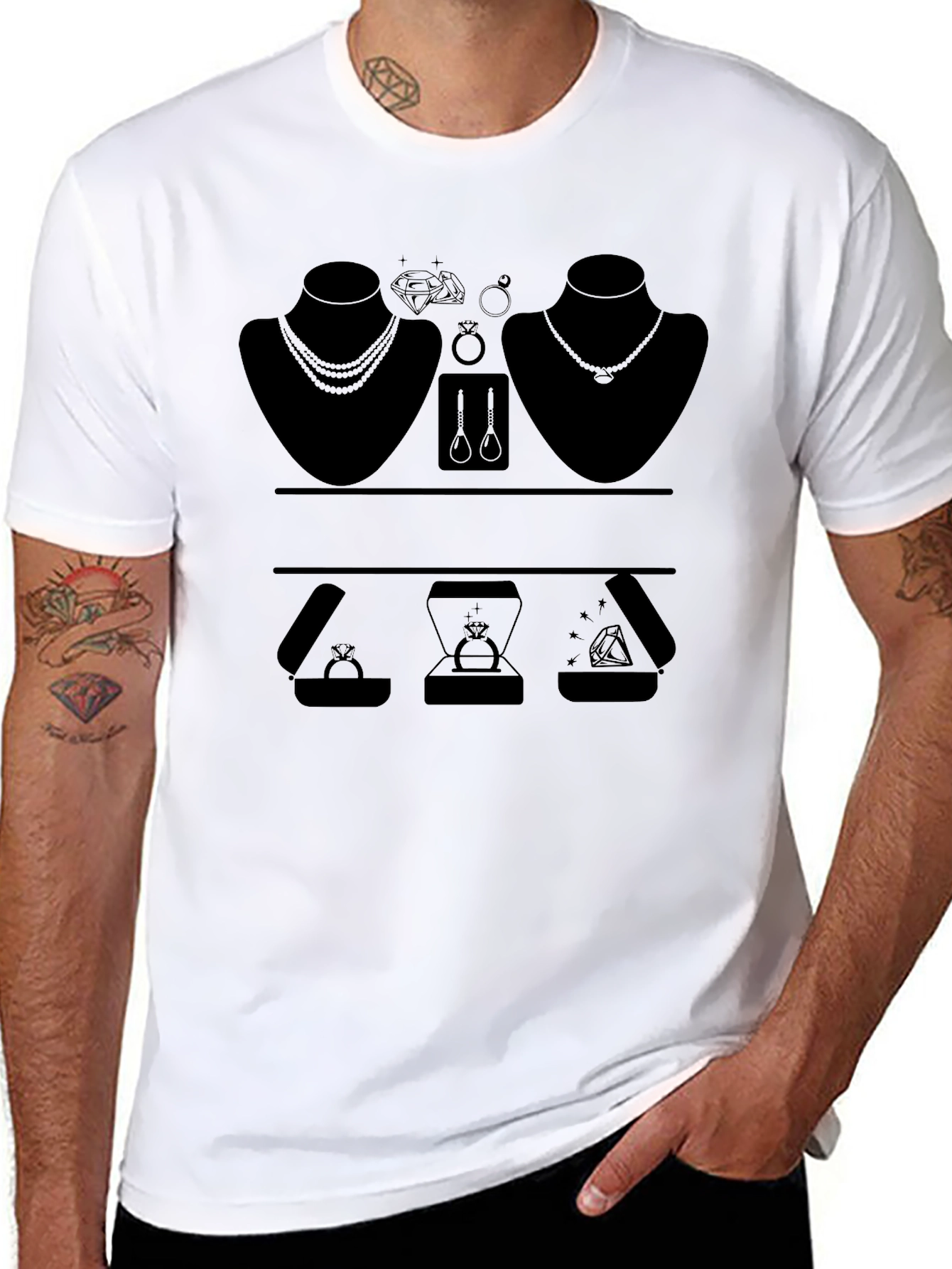 Jewelry T-Shirt - Black Unisex Tee
