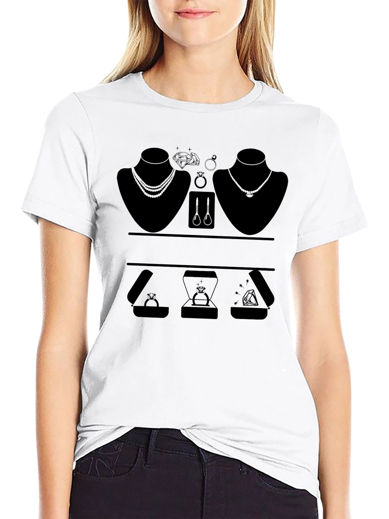 Jewelry T-Shirt - Black Unisex Tee
