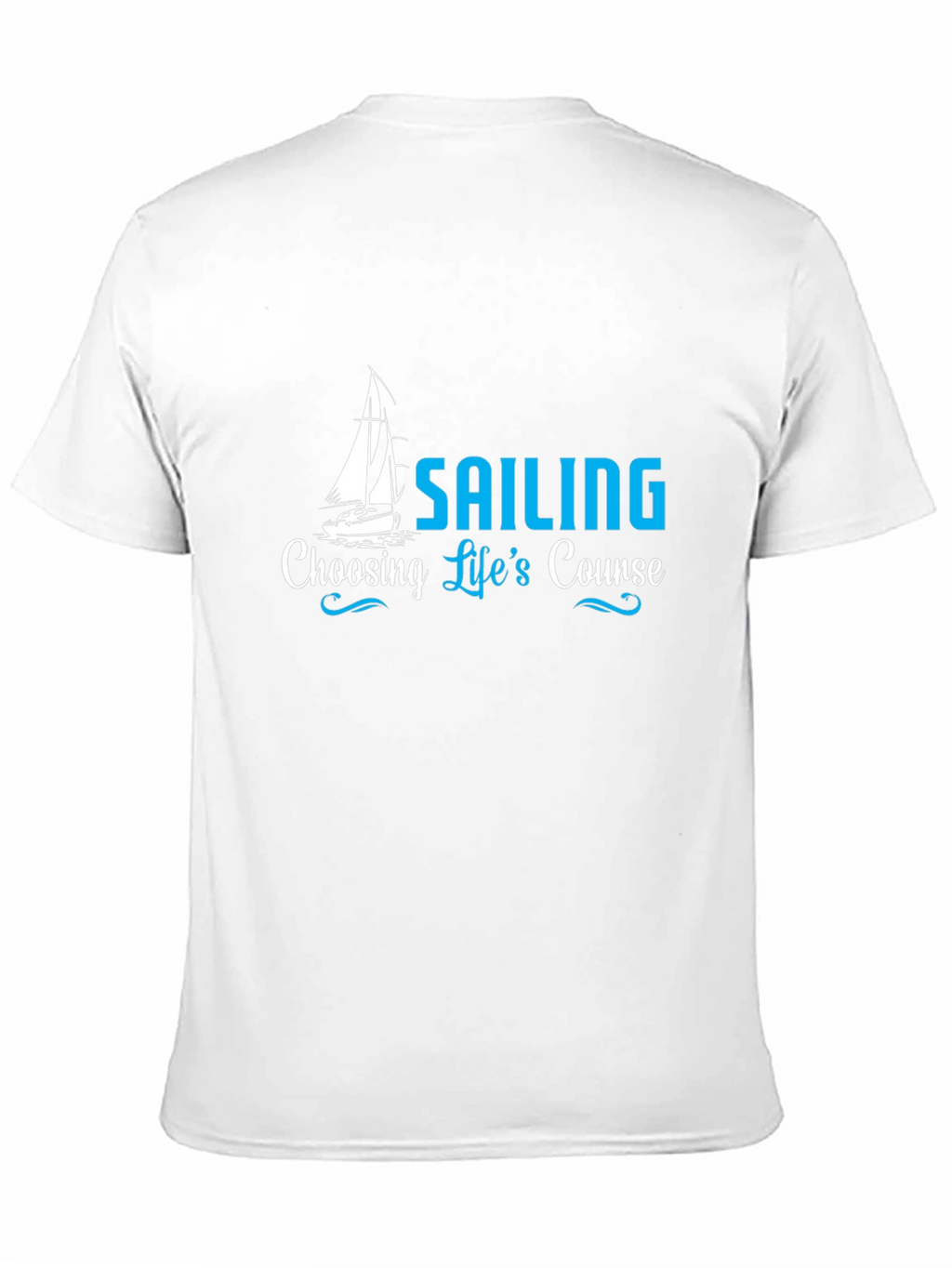 Sailing Lifes Course Black T-Shirt