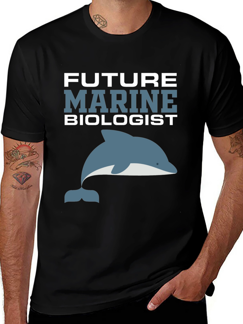 Future Marine Biologist Dolphin Graphic T-Shirt
