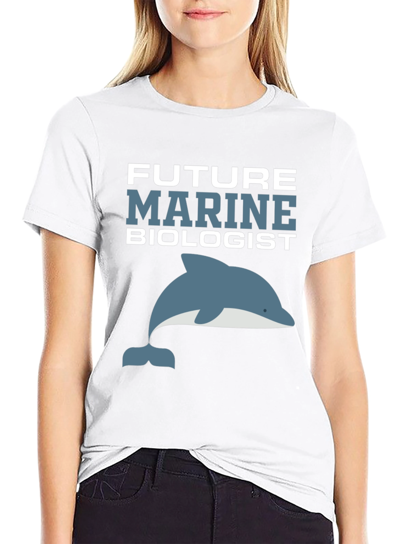 Future Marine Biologist Dolphin Graphic T-Shirt