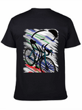Cycling Art T-Shirt - Bike Rider Graphic Tee