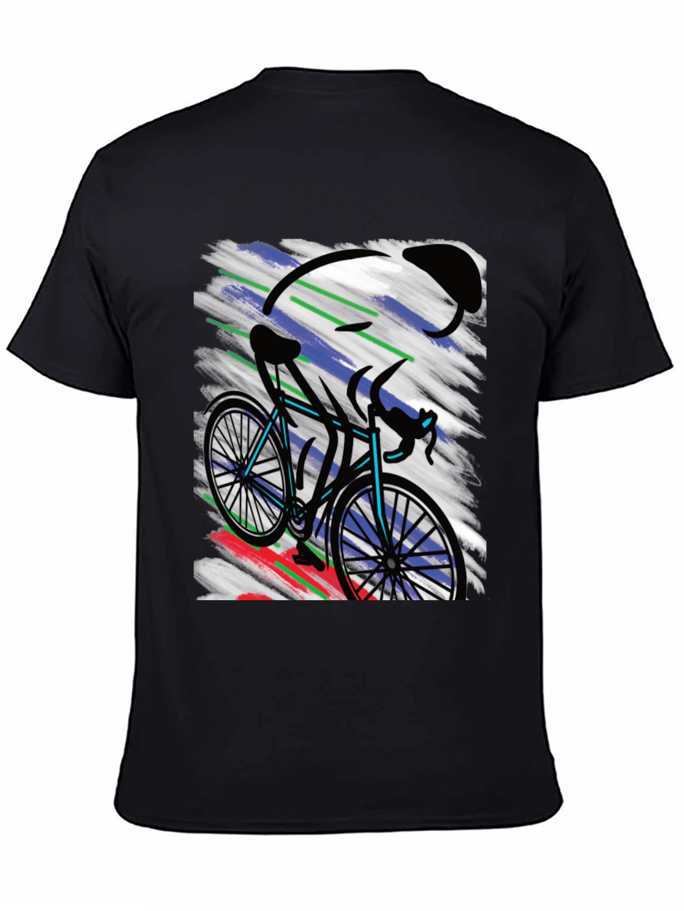 Cycling Art T-Shirt - Bike Rider Graphic Tee