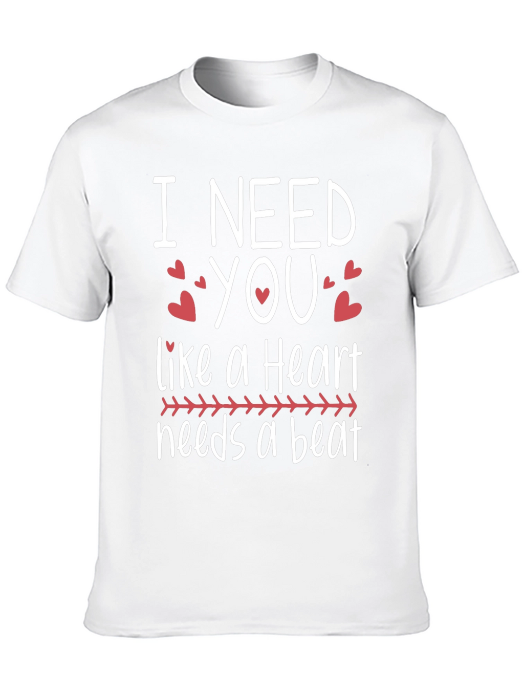 I Need You Heartbeat Graphic Tee
