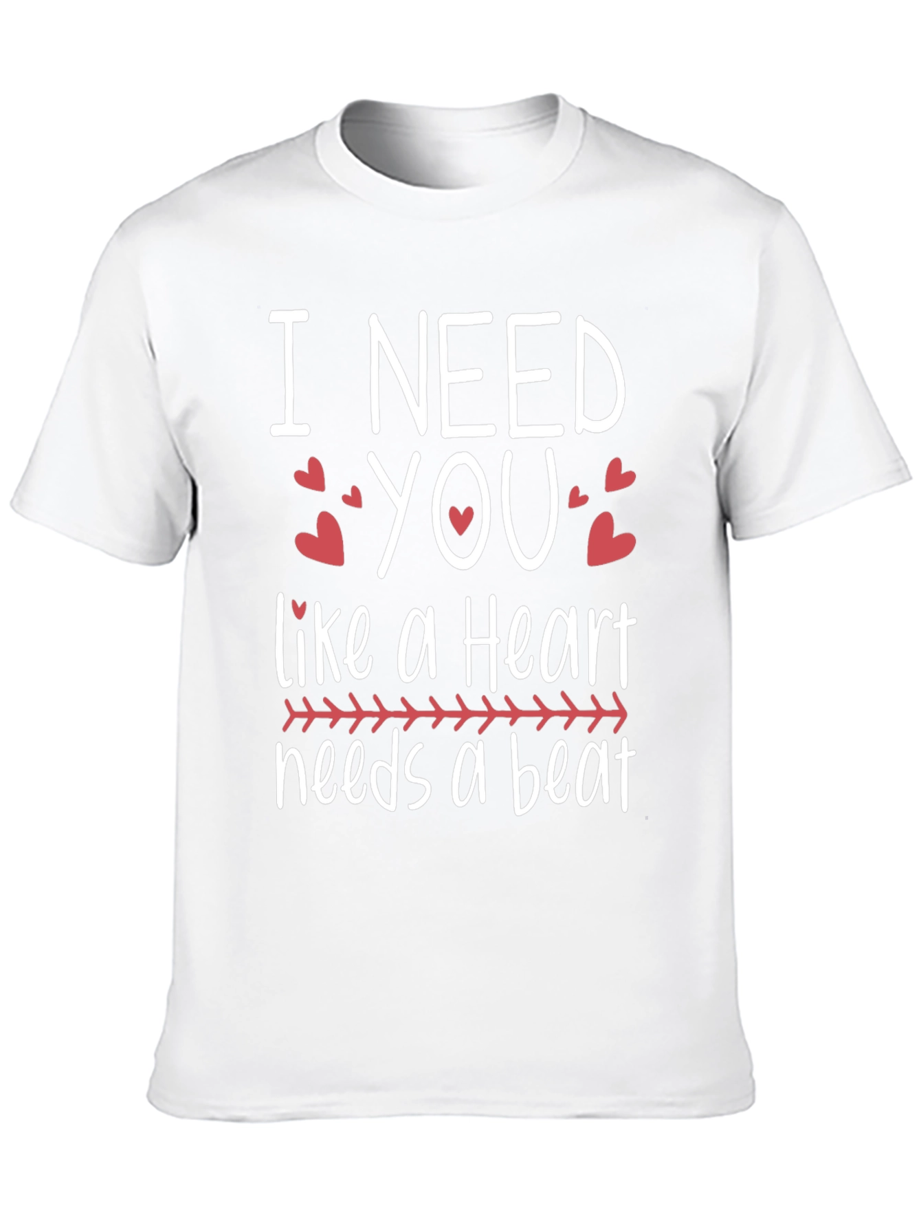 I Need You Heartbeat Graphic Tee
