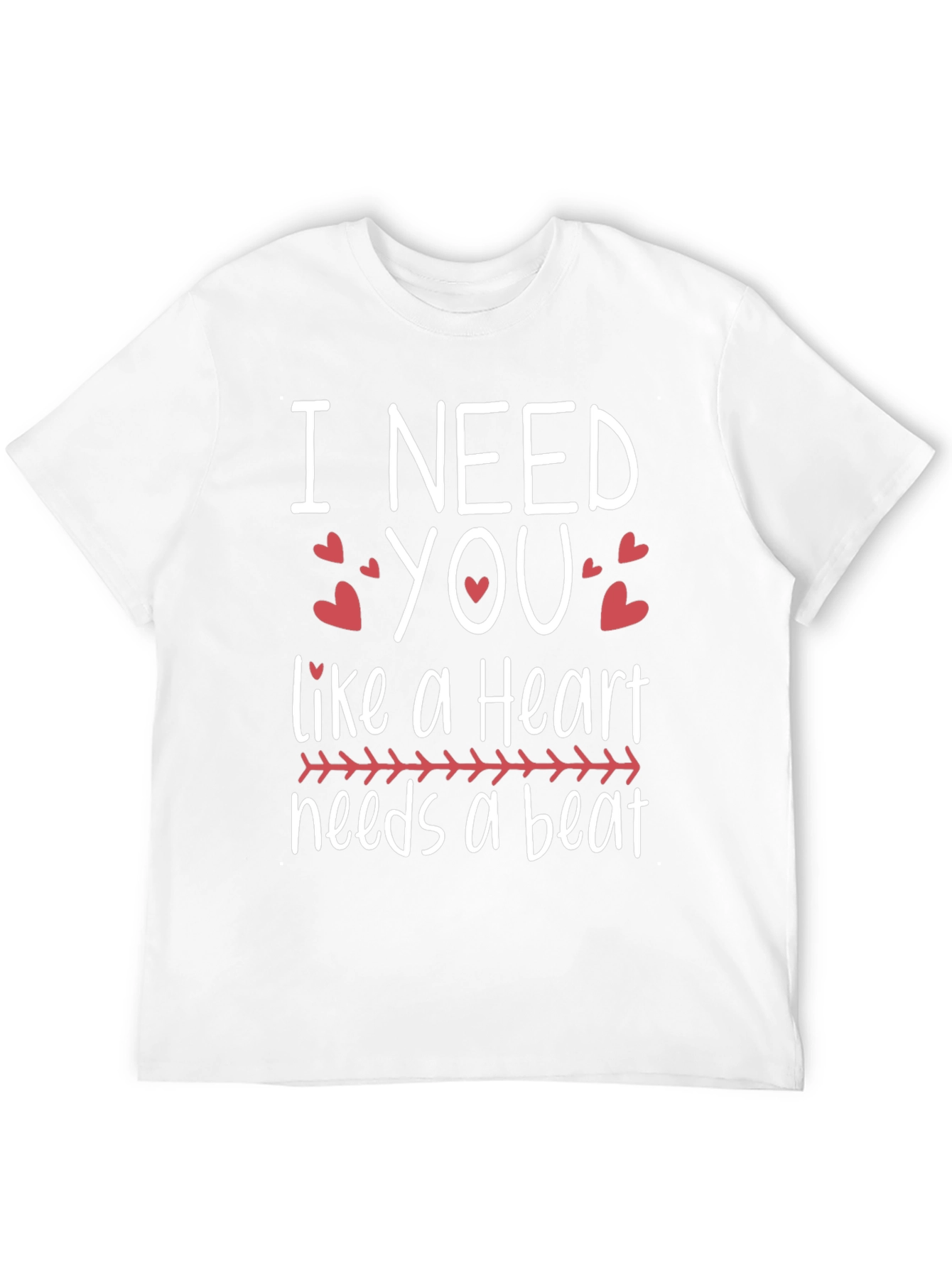 I Need You Heartbeat Graphic Tee