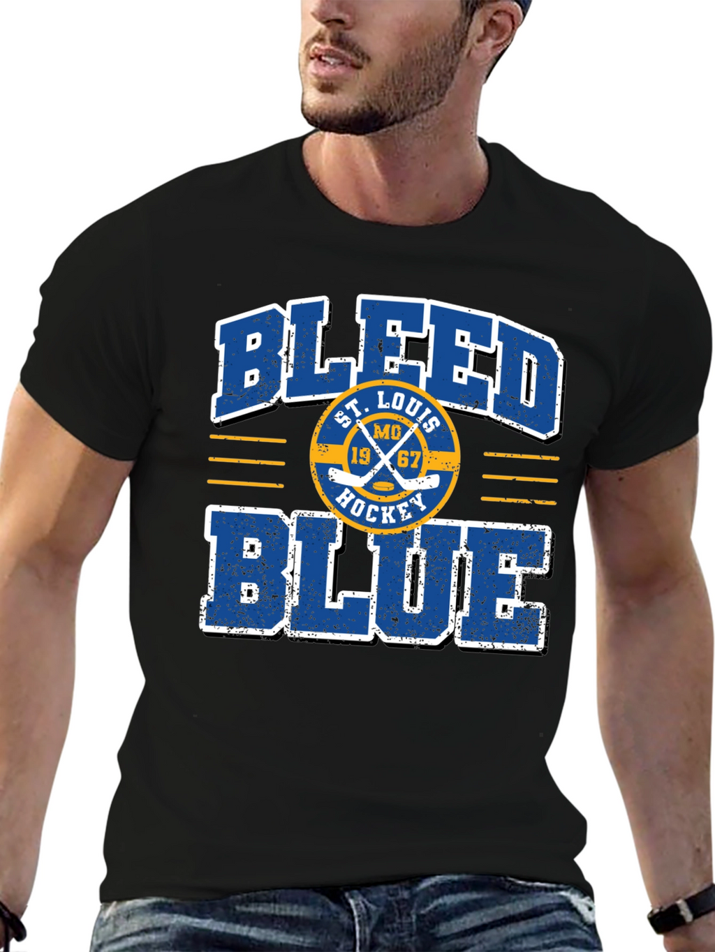 St. Louis Blues Hockey Graphic T-Shirt