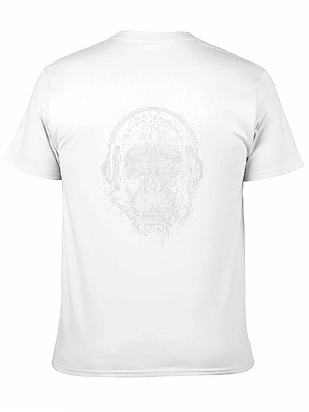 Cool Monkey DJ Black T-Shirt