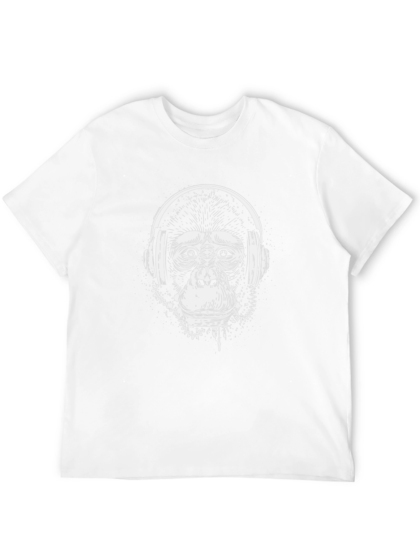 Cool Monkey DJ Black T-Shirt