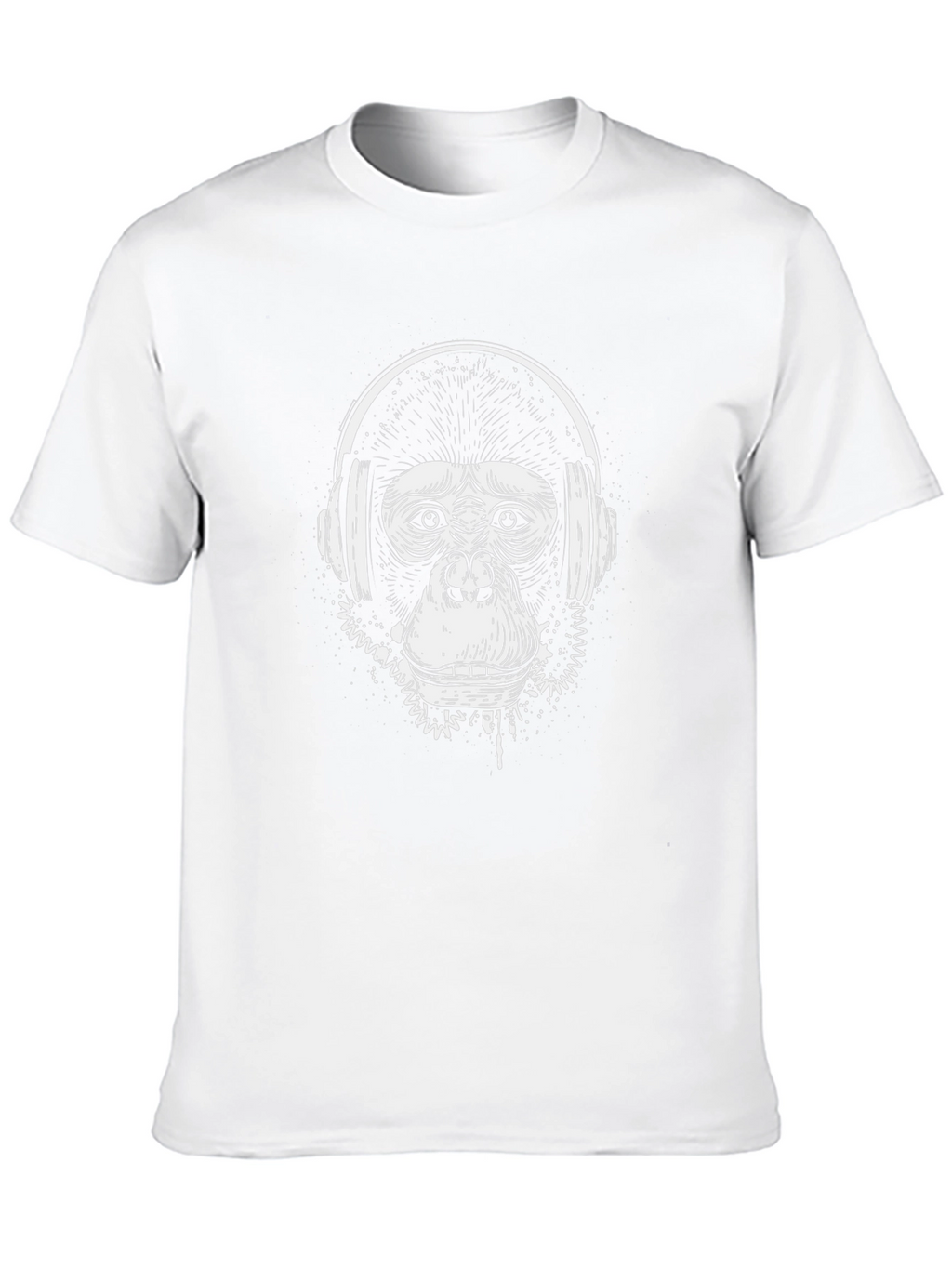Cool Monkey DJ Black T-Shirt