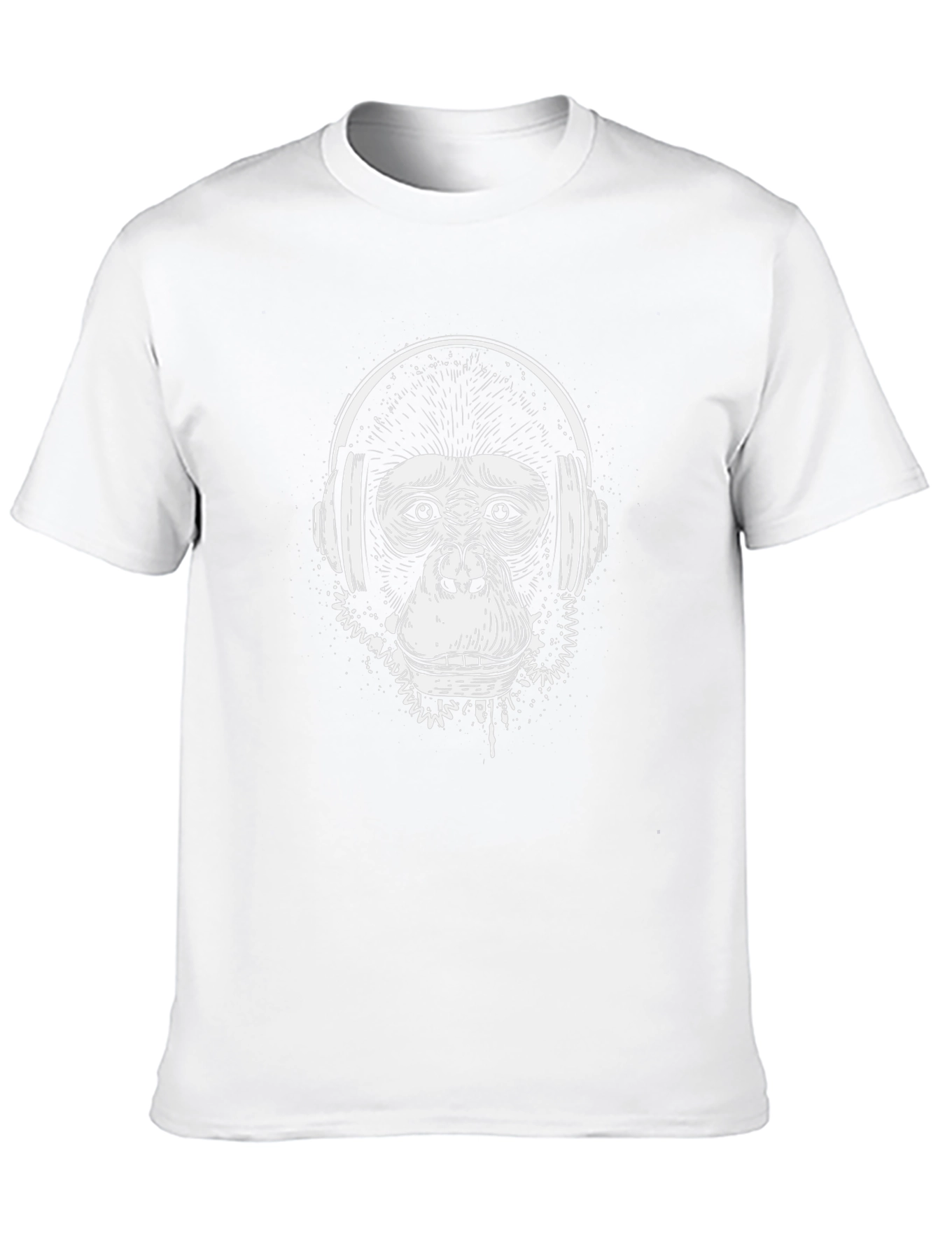 Cool Monkey DJ Black T-Shirt