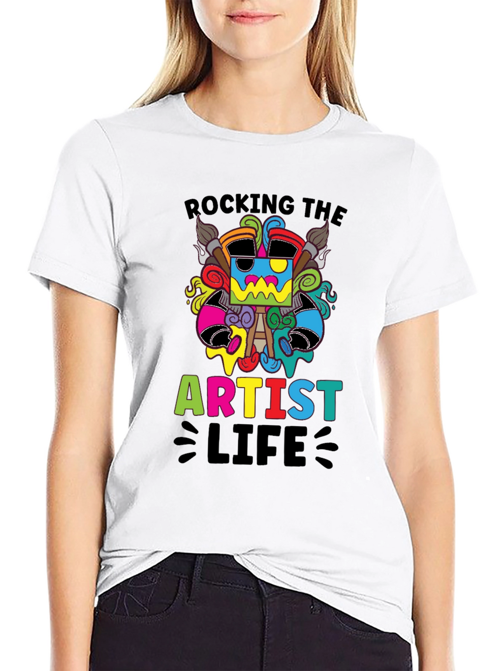 Rocking the Artist Life Black T-Shirt