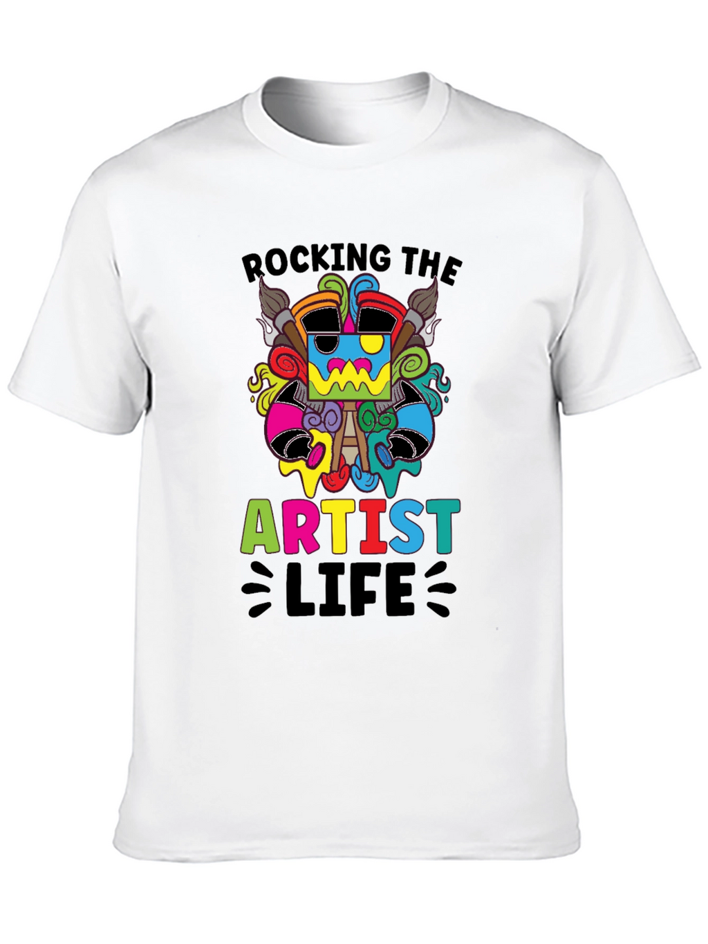 Rocking the Artist Life Black T-Shirt