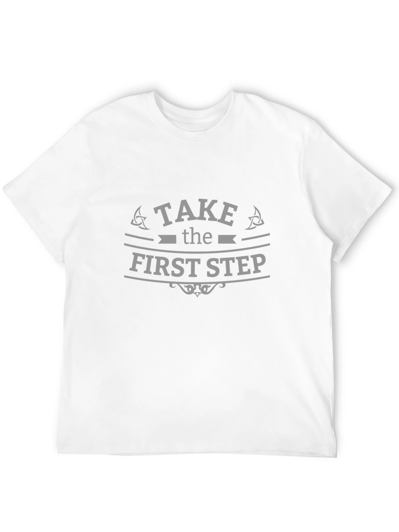 Take the First Step Graphic Tee - Black