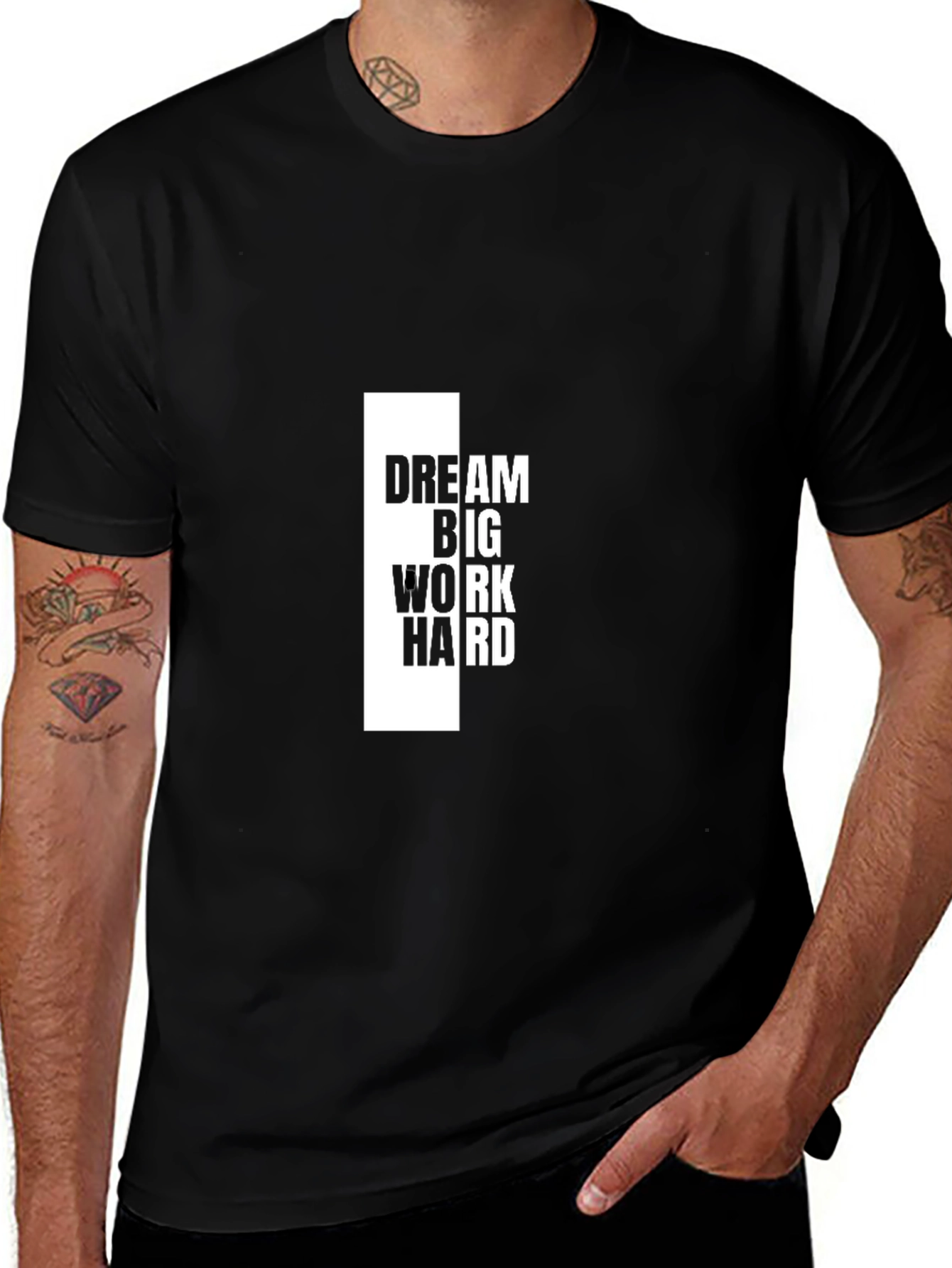 Dream Big T-Shirt - Motivational Black Tee