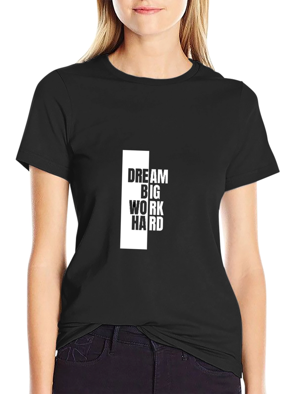 Dream Big T-Shirt - Motivational Black Tee
