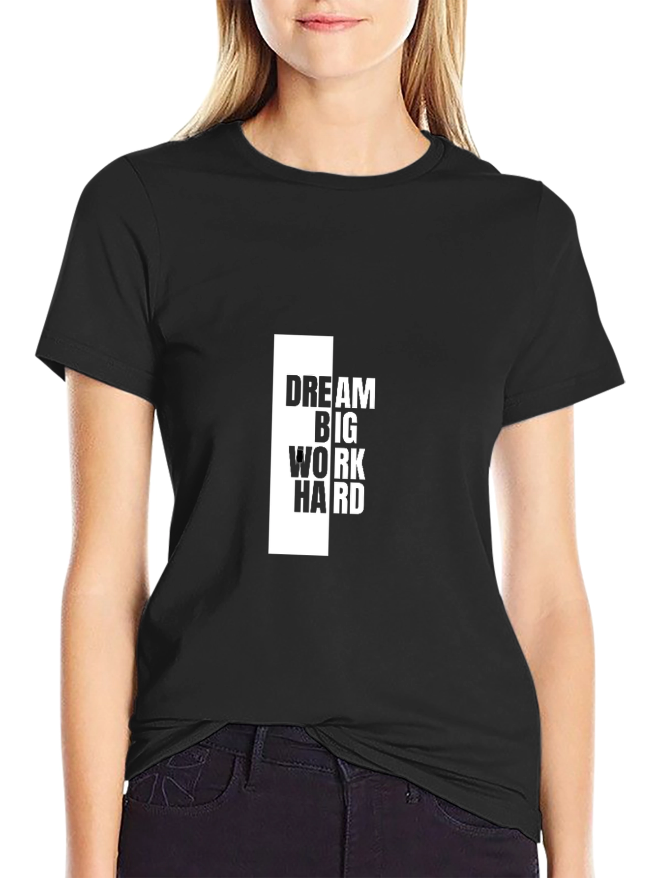 Dream Big T-Shirt - Motivational Black Tee
