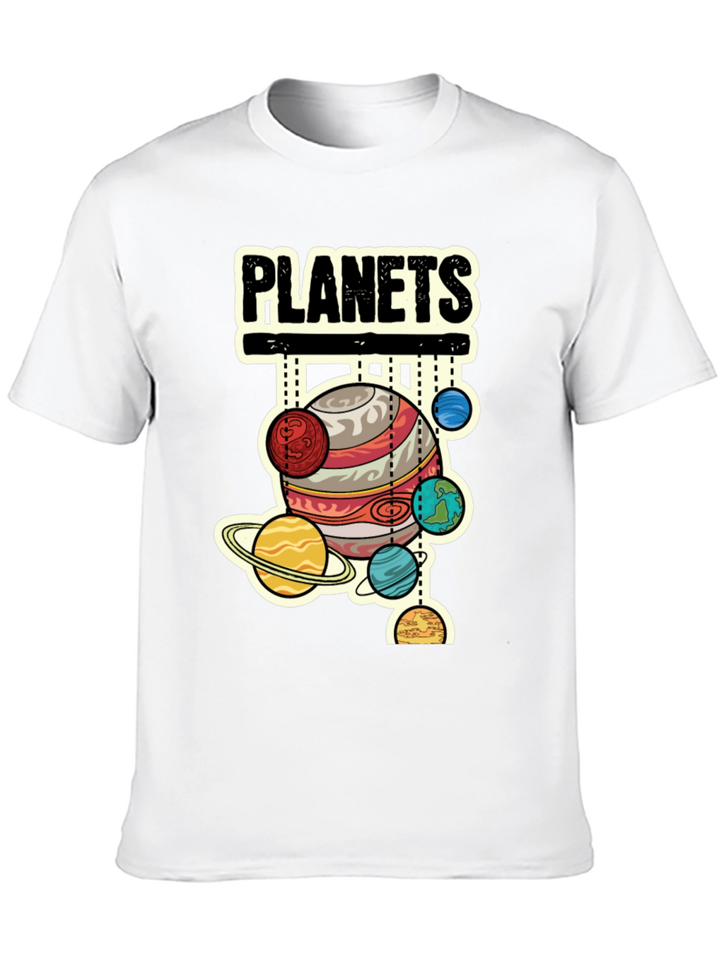 Planets Graphic T-Shirt - Space Lover Tee
