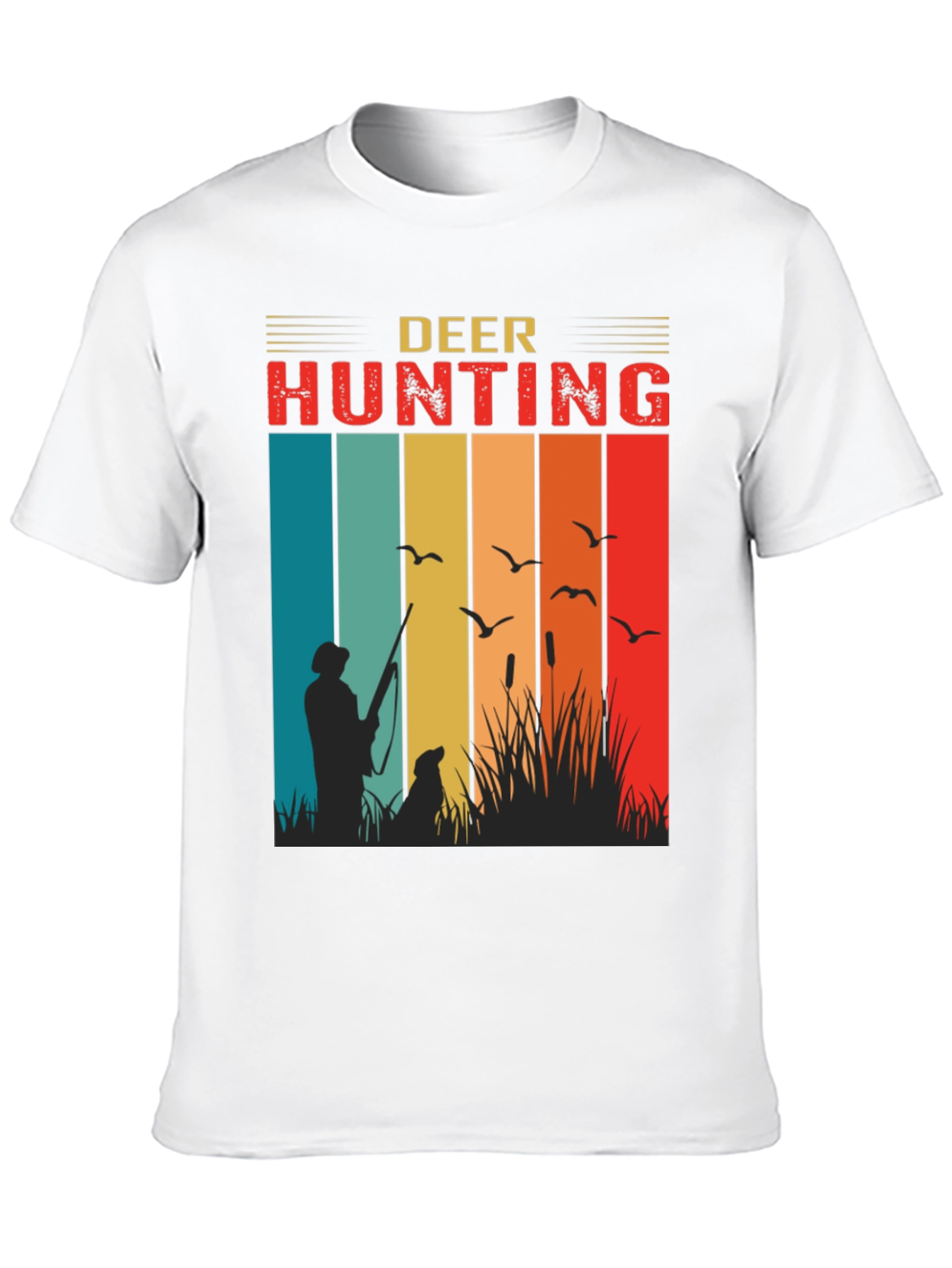 Deer Hunting Retro Style T-Shirt
