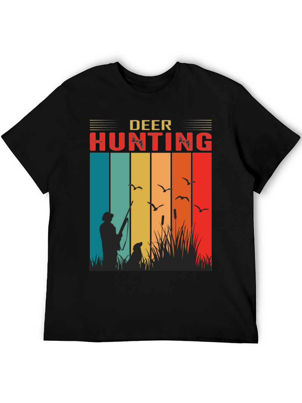 Deer Hunting Retro Style T-Shirt