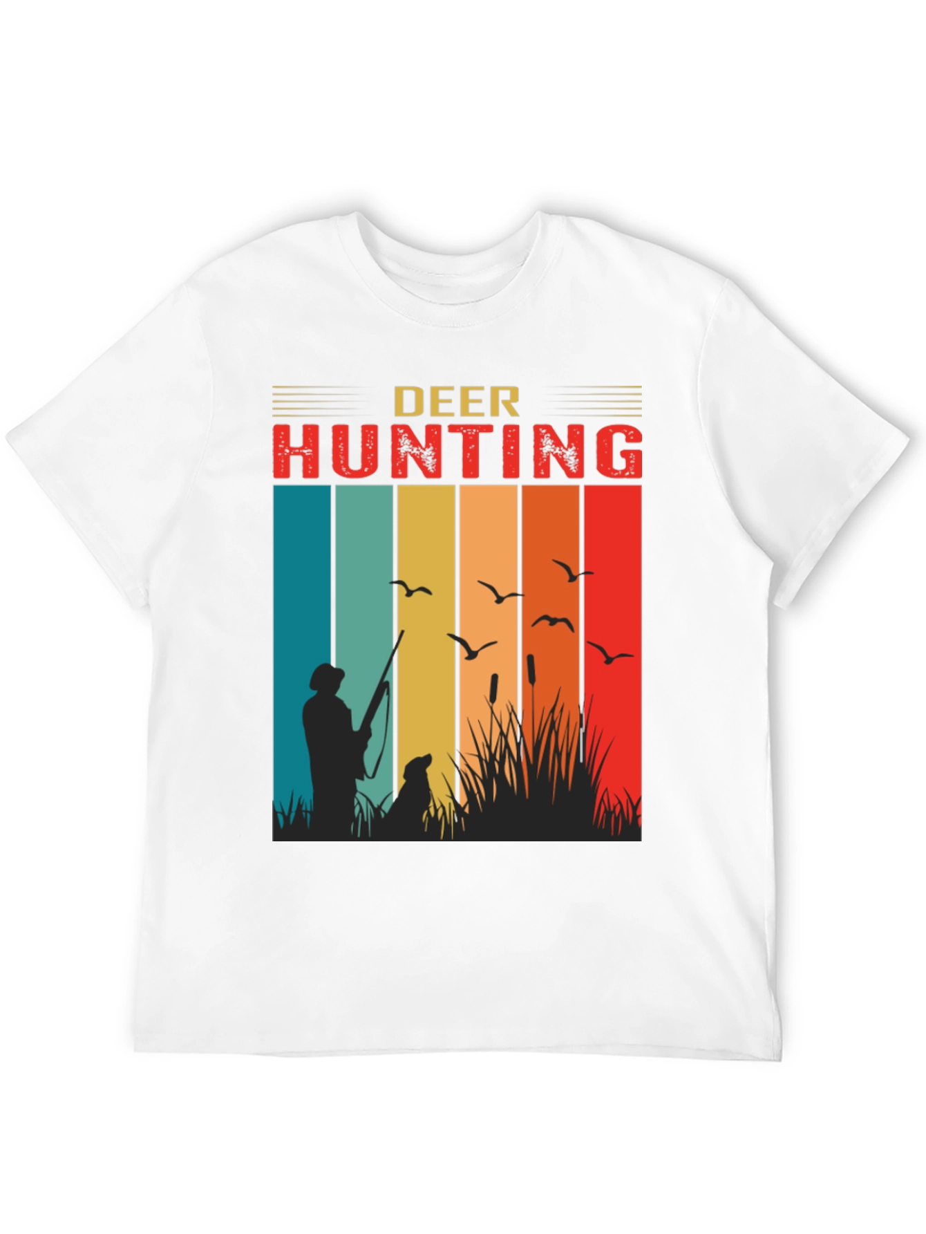 Deer Hunting Retro Style T-Shirt