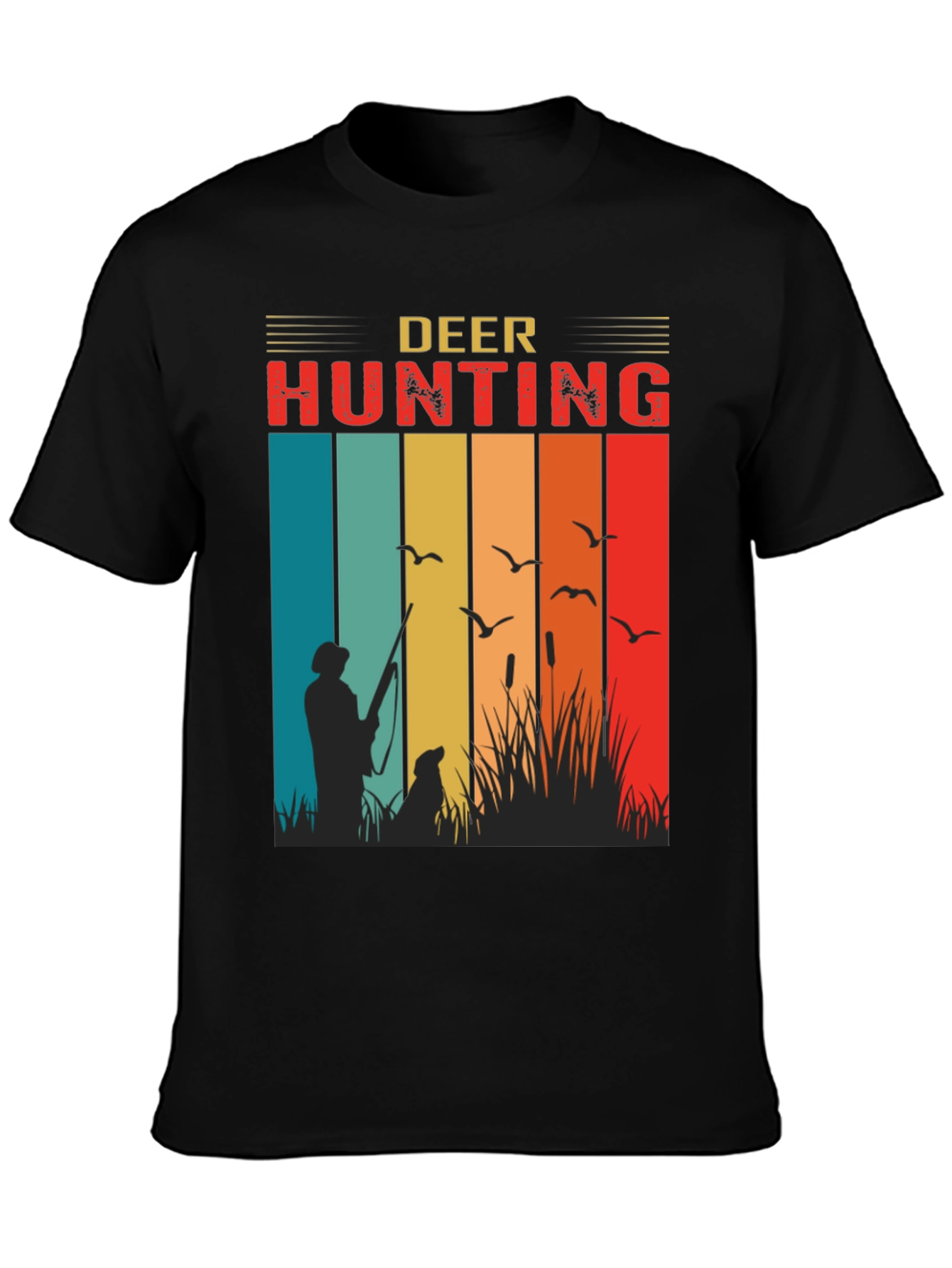Deer Hunting Retro Style T-Shirt