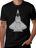 Stealth Fighter Jet Graphic T-Shirt