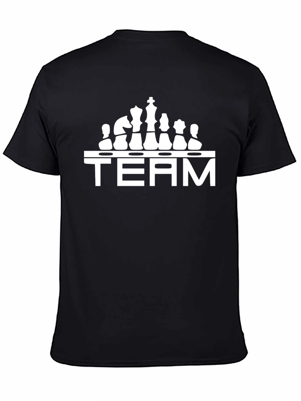 Chess Team T-Shirt - Black Cotton Graphic Tee
