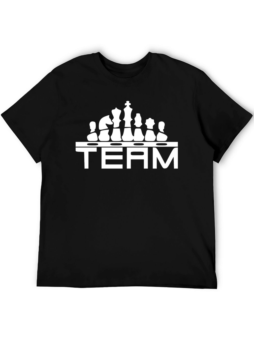 Chess Team T-Shirt - Black Cotton Graphic Tee