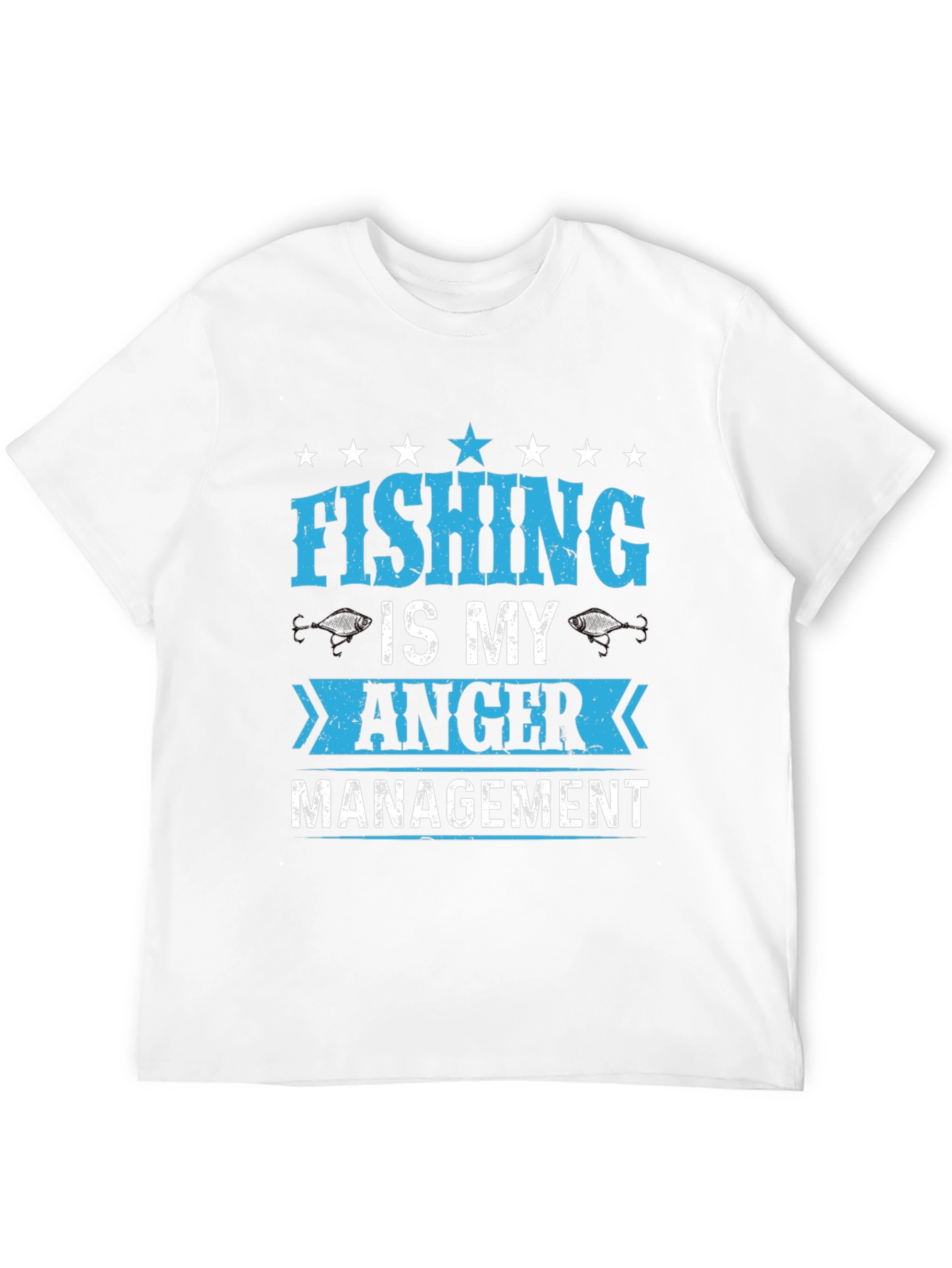 Fishing Is My Anger Management Graphic T-Shirt