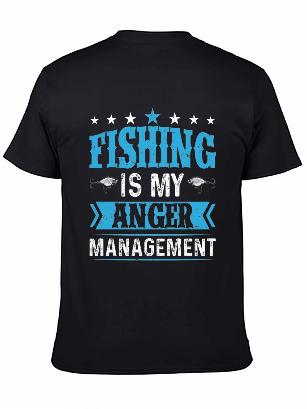 Fishing Is My Anger Management Graphic T-Shirt