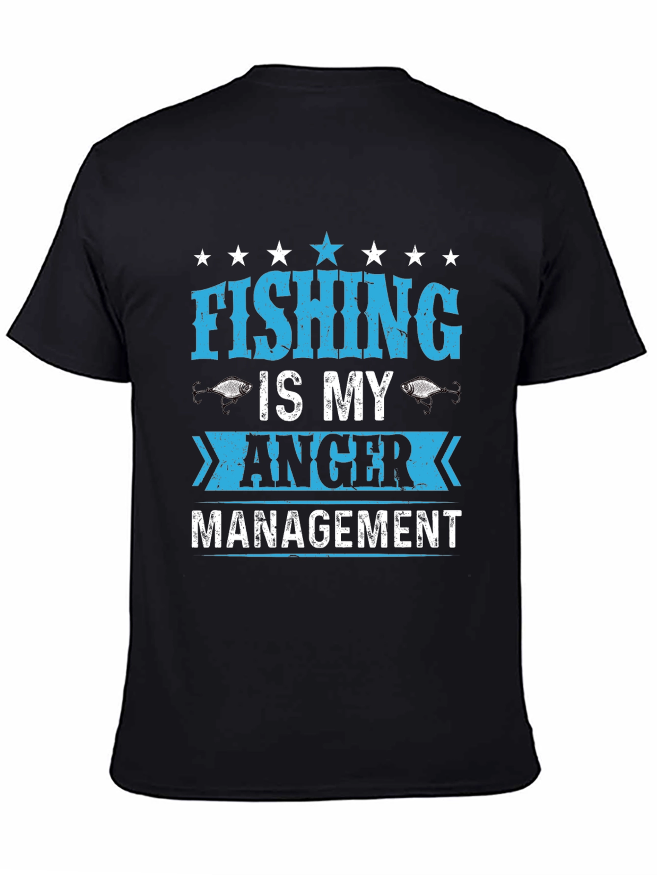 Fishing Is My Anger Management Graphic T-Shirt